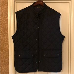 Men’s Barbour quilted vest navy